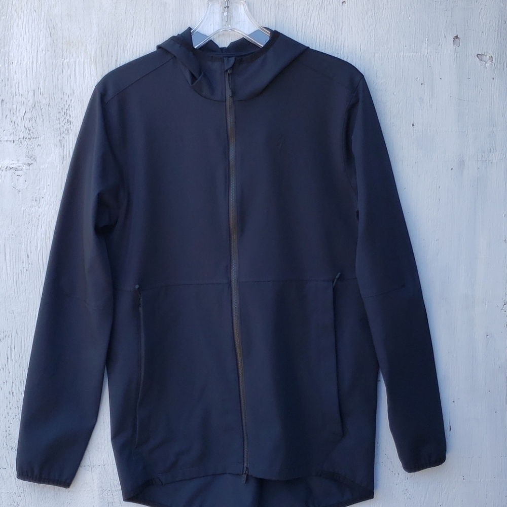 Specialized Mens Hoodie Full Zip Black Lightweight Cycling Jacket Size S